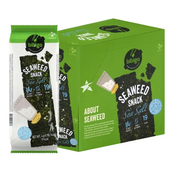 Produktförpackning för BIBIGO sea salt seaweed