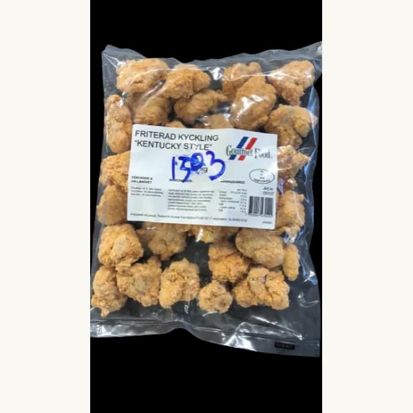 Produktförpackning för TASTY CHICKEN Fried Chicken Kentucky Style