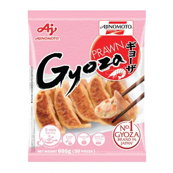 Produktförpackning för Ajinomoto DUMPLING RÄKOR